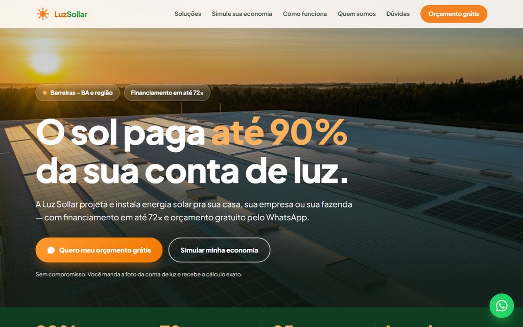 Site da Luz Sollar